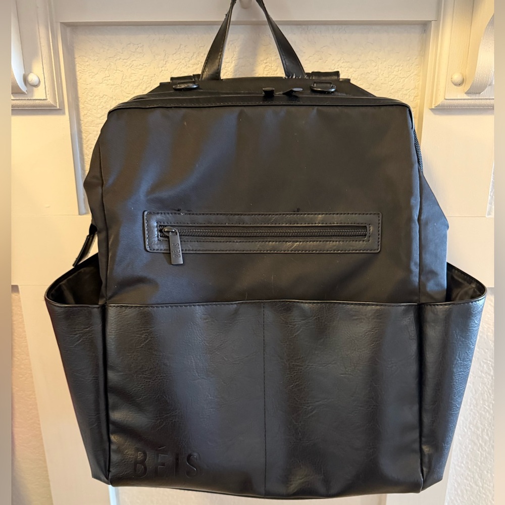 Beis The Backpack Bag in Black - Picture 2 of 11